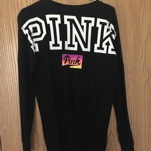 PINK VS varsity crew long sleeve sweater/ t shirt